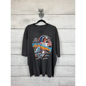 Benson Boone Unisex Gray Fireworks & Rollerblades Tour Graphic Tee Size XXL
